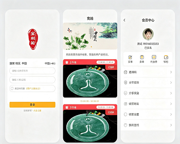 会员商城 / 拍卖/竞拍/ 转售交易系统/源码出售/完整可运营/含后台 /H5/API 全套源码软件定制服务 - 辰宇软件开发工作室
